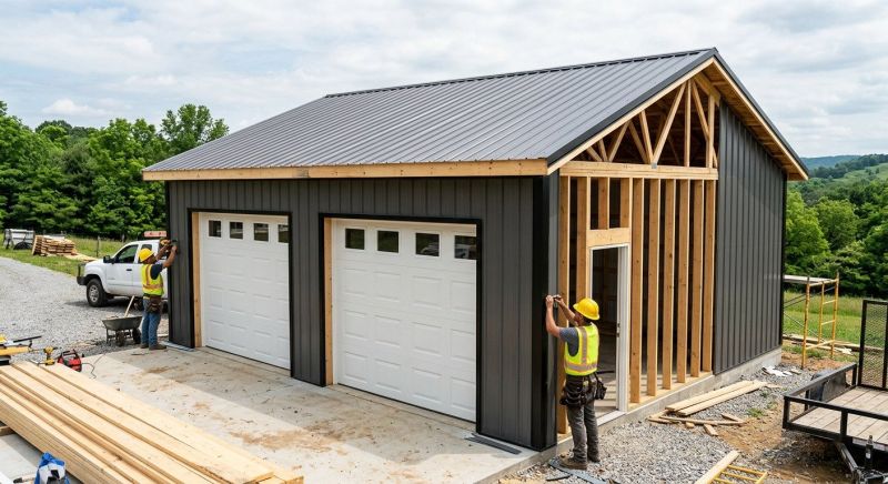 Two Story Garage Construction in Las Vegas, NV