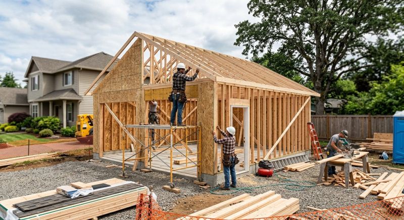 Attached Garage Construction in Conroe, TX